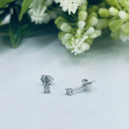 Small Round Cubics Studs