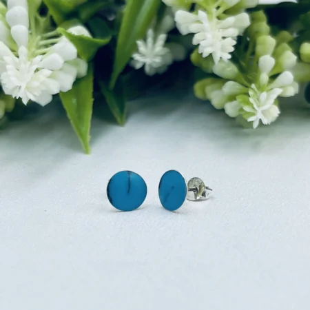 Turquoise Blue Studs 8mm