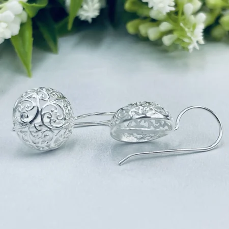 Filigree Drop Hook Earring