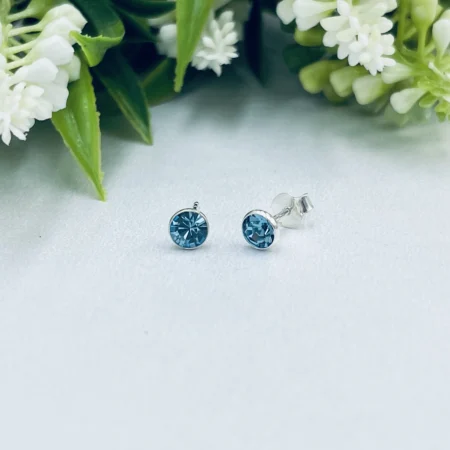 Topaz Cubic Zirconia Studs 5mm