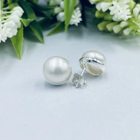 Freshwater Pearl Studs 14mm