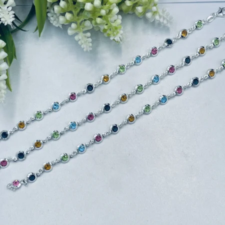 Sterling Silver Tutti Fruity Bracelet 19.5cm