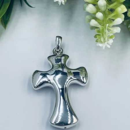 Sterling Silver Bulky Cross Pendant 52x30