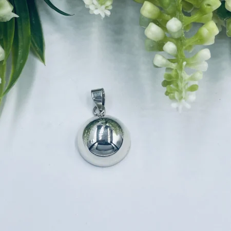 Sterling Silver Dome Pendant 16mm