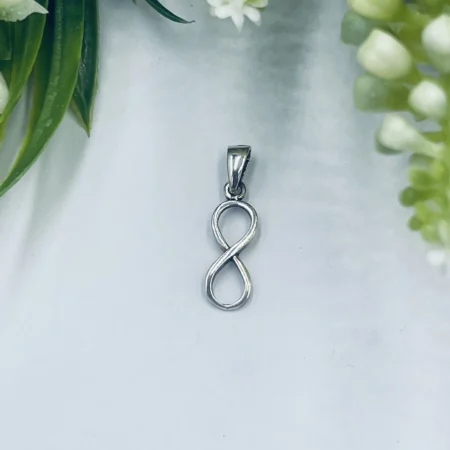 Sterling Silver Infinity Pendant 20x6