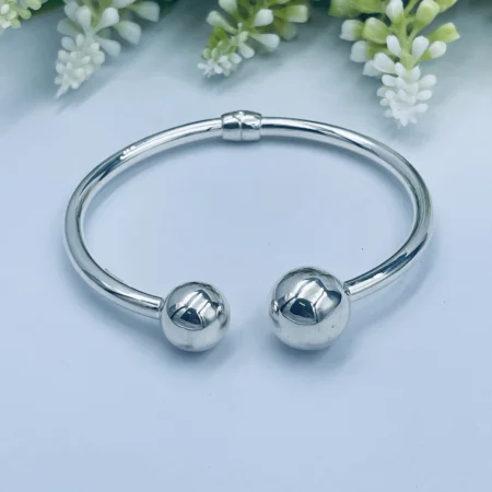 Ball End Hinged Bangle 60mm diameter