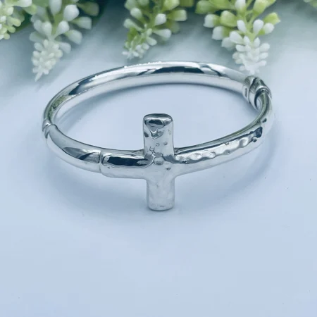 Hinged Cross Bangle
