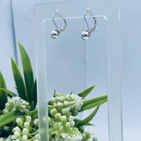 Leverback Ball Earrings 6mm