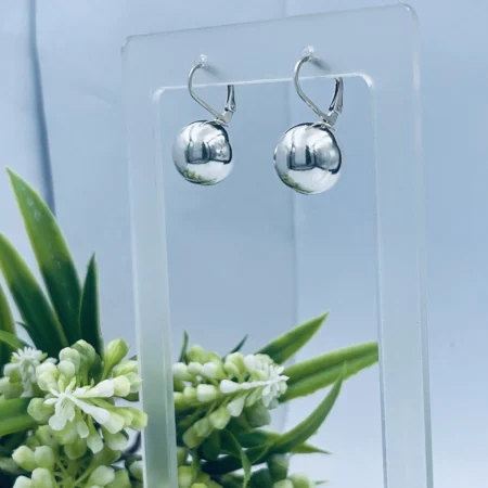 Leverback Ball Earrings 14mm