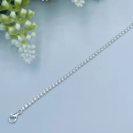 Sterling Silver Cubic Zirconia Tennis Bracelet 3mm