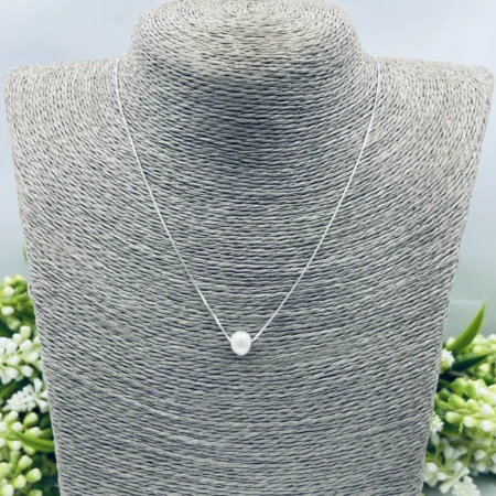 Sterling Silver Freshwater Pearl Necklace 5mm