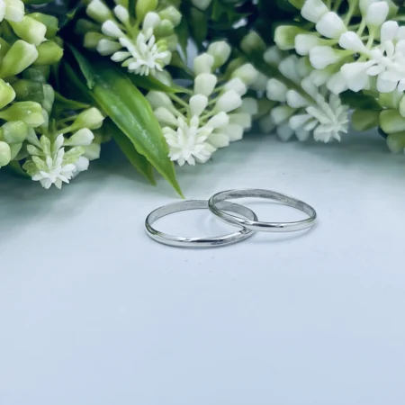 Plain Band Sterling Silver Ring 2mm