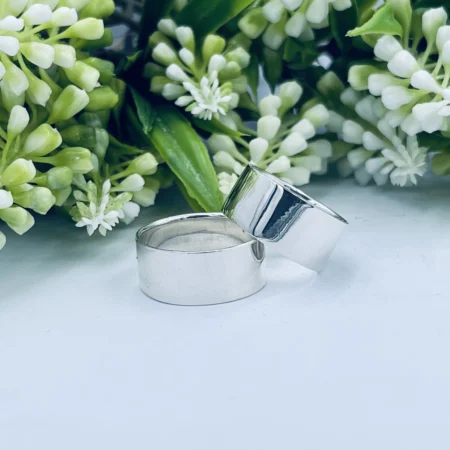 Plain Band Sterling Silver Ring 10mm