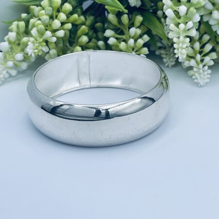 Plain Silver Bangle 25mm