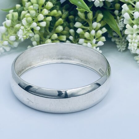 Plain Silver Bangle 20mm