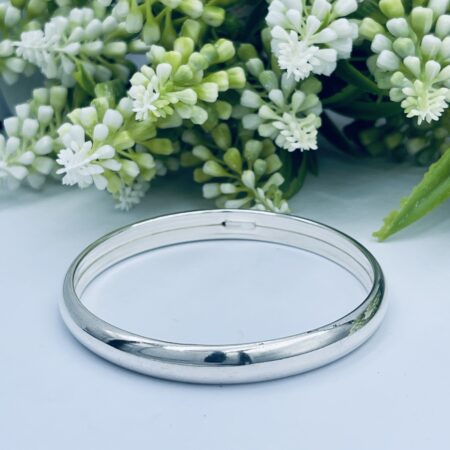 Plain Silver Bangle 8mm