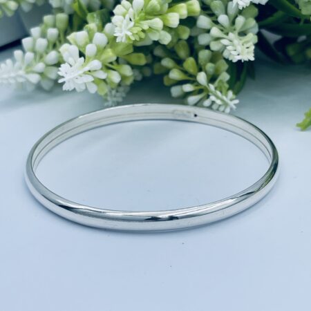Plain Silver Bangle 6mm