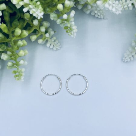 Silver Sleeper Earrings 16mm