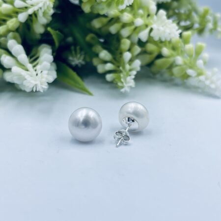 Sterling Silver Freshwater Pearl Studs 11mm