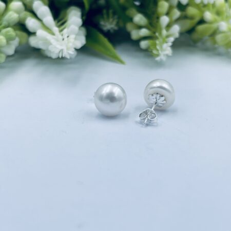 Sterling Silver Freshwater Pearl Studs 10mm