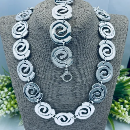 Sterling Silver Spiral Link style