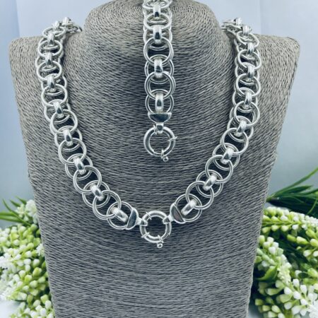 Sterling Silver Helm Chain Necklace