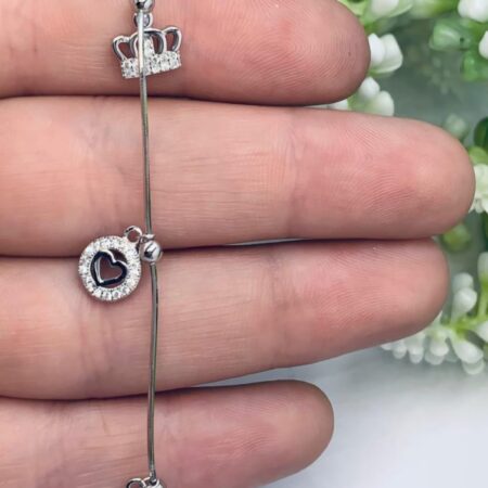 Sterling Silver Charm Bracelet 17-20cm